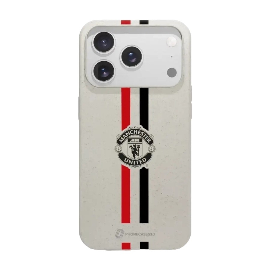 Phonecases3D iPhone 17 Pro Max Manchester United FC komposterbart cover, hvid billede 1