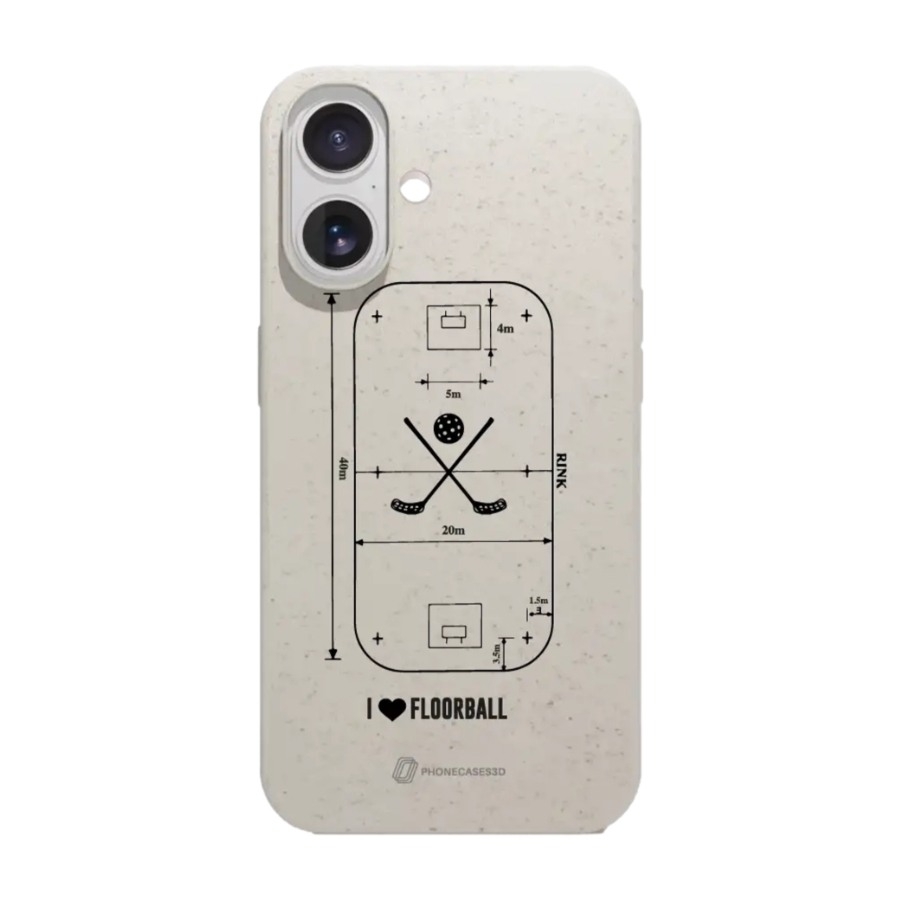 Phonecases3D iPhone 17 Pixbo IBK komposterbart cover, hvid billede 1
