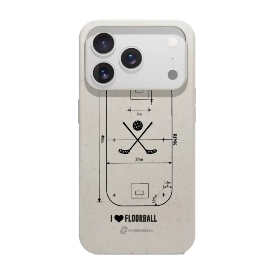 Phonecases3D iPhone 17 Pro Pixbo IBK komposterbart cover, hvid billede 1