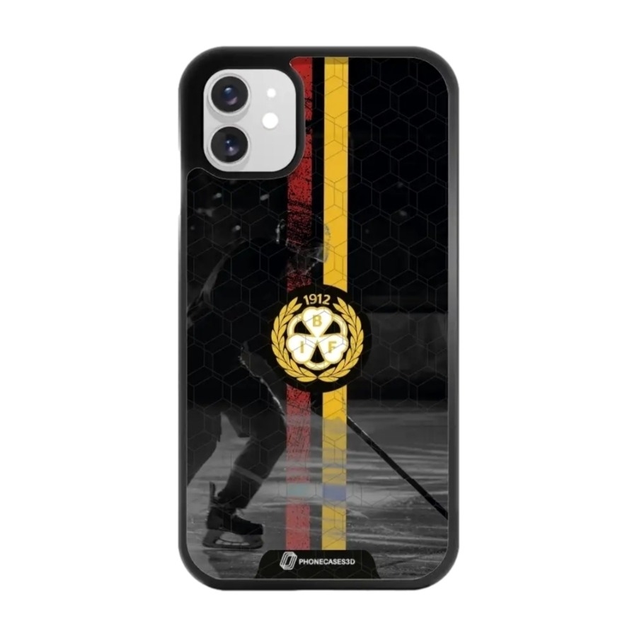 Phonecases3D iPhone 11 Brynäs IF 3D mobilcover, sort billede 1