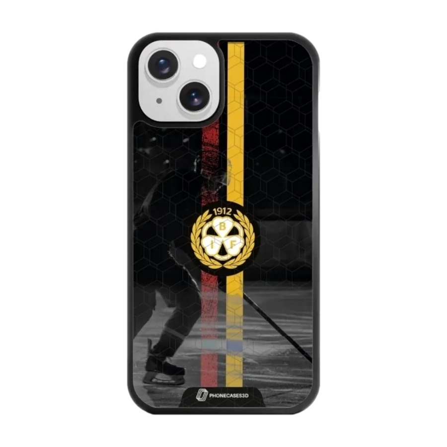 Phonecases3D iPhone 13 Brynäs IF 3D mobilcover, sort billede 1