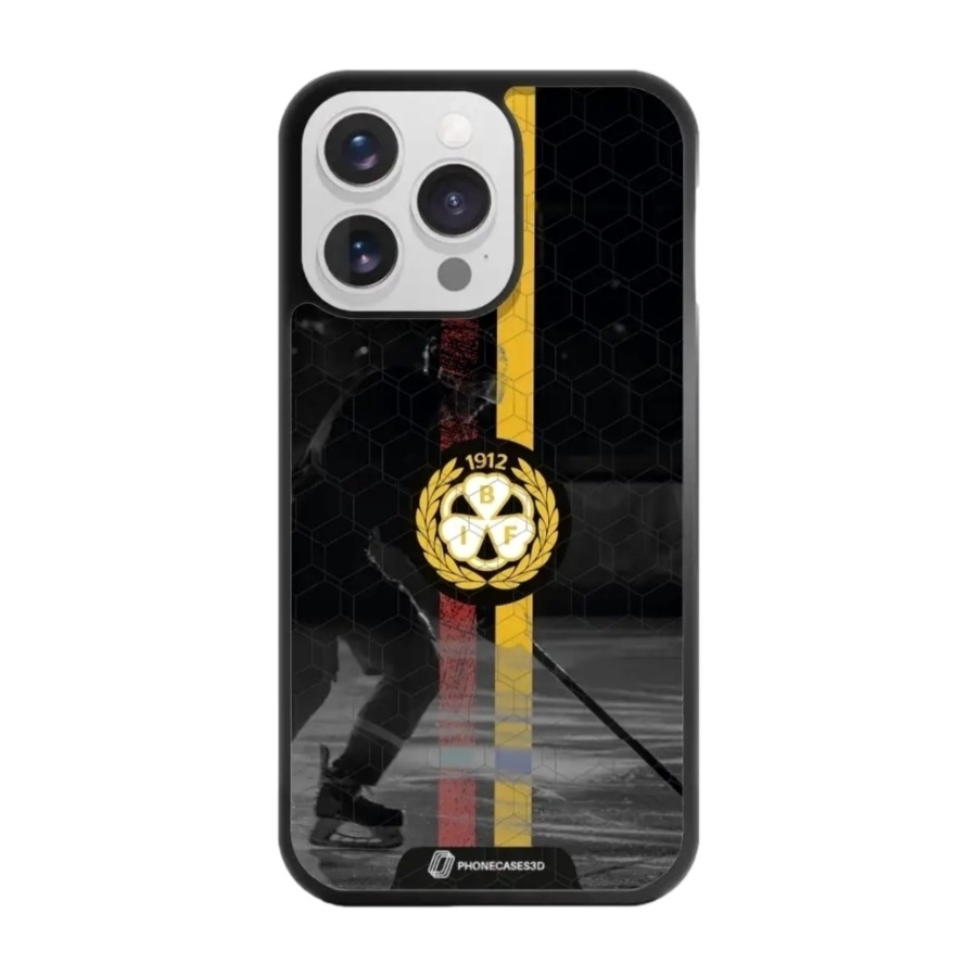 Phonecases3D iPhone 13 Pro Brynäs IF 3D mobilcover, sort billede 1