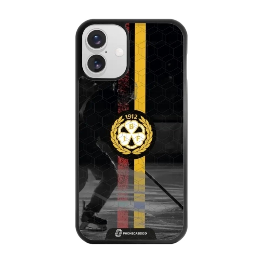 Phonecases3D iPhone 16 Plus Brynäs IF 3D mobilcover, sort billede 1