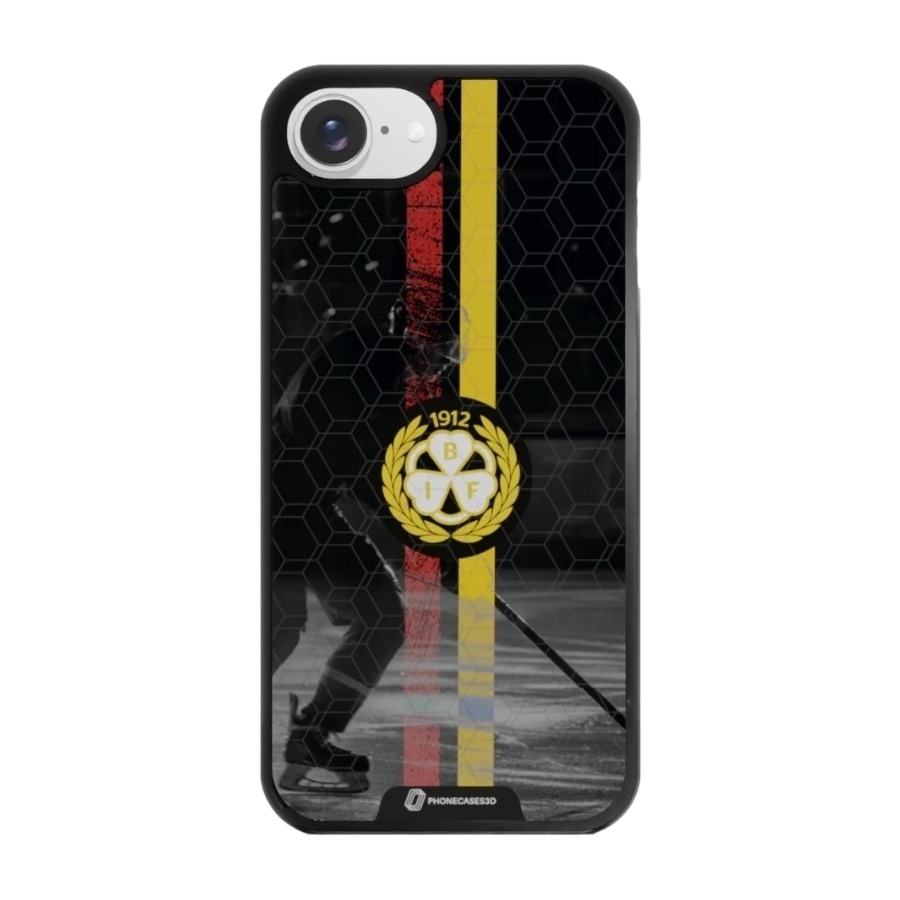 Phonecases3D iPhone 17e/16e Brynäs IF 3D mobilcover, sort billede 1