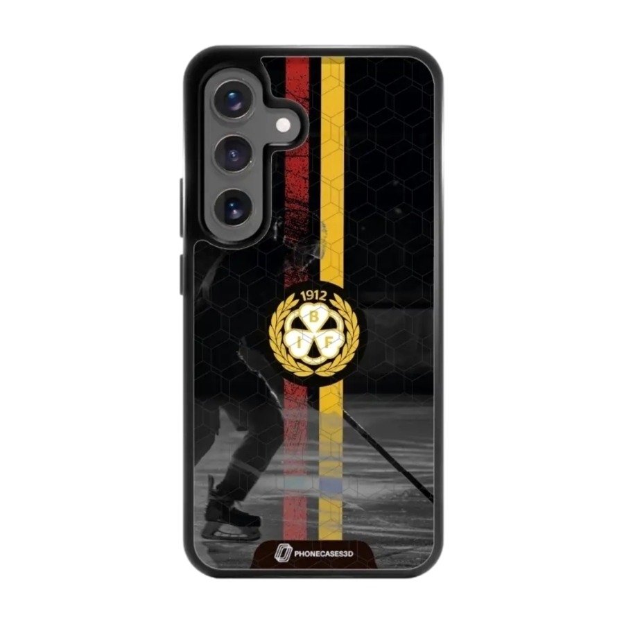 Phonecases3D Samsung Galaxy S25 Brynäs IF 3D mobilcover, sort billede 1