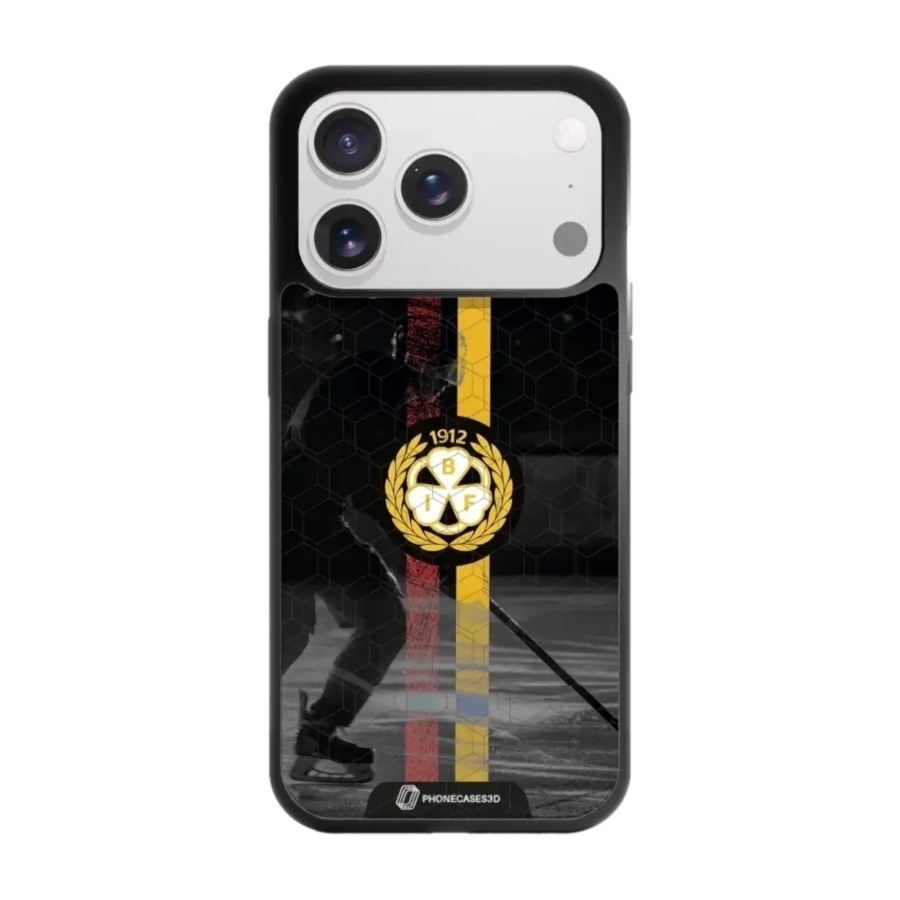 Phonecases3D iPhone 17 Pro Brynäs IF 3D mobilcover, sort billede 1