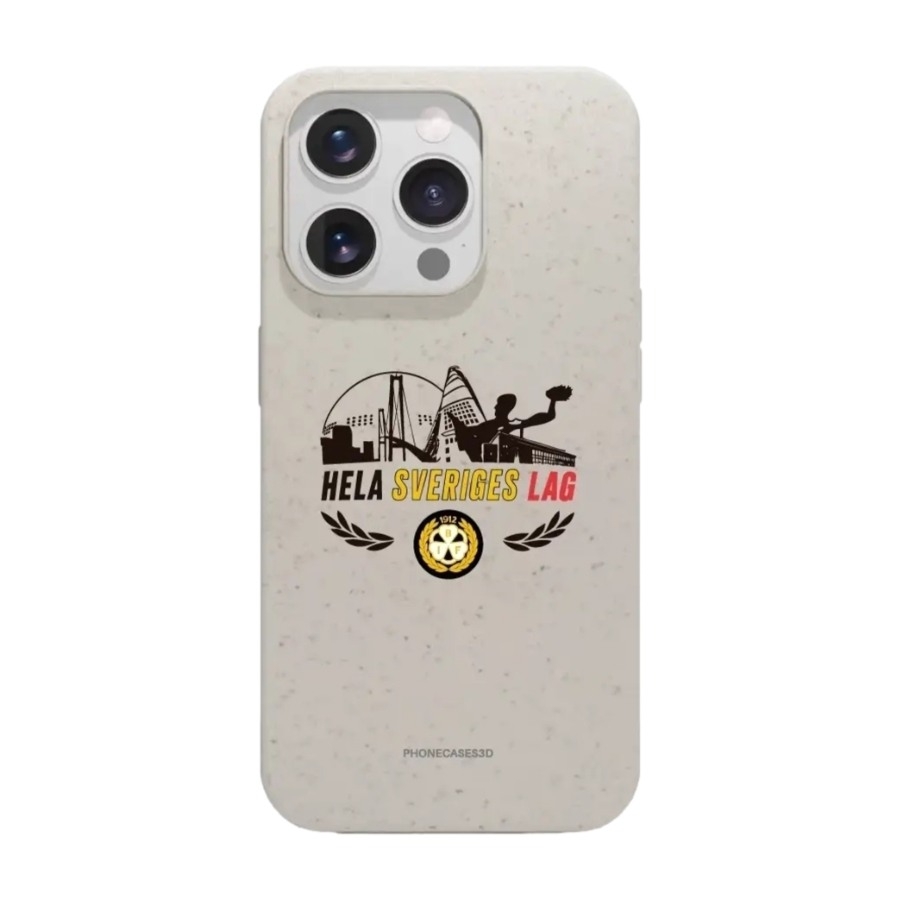 Phonecases3D iPhone 15 Pro Brynäs IF komposterbart cover, hvid billede 1