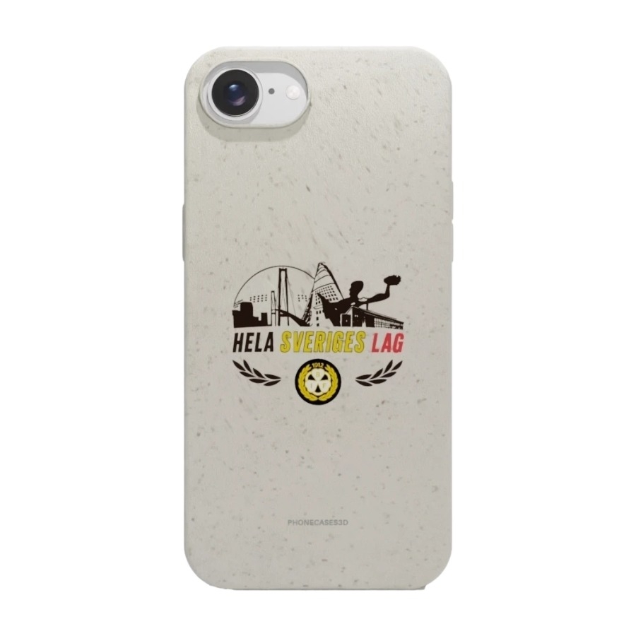Phonecases3D iPhone 17e/16e Brynäs IF komposterbart cover, hvid billede 1