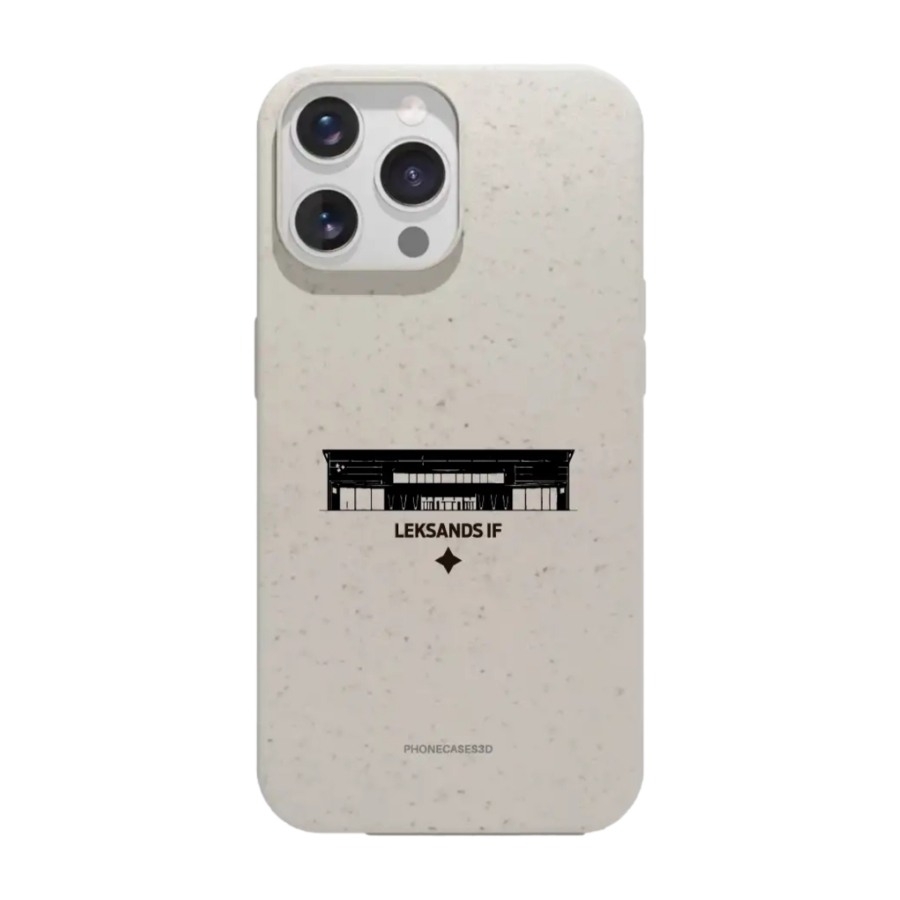 Phonecases3D iPhone 14 Pro Leksands IF komposterbart cover, hvid billede 1