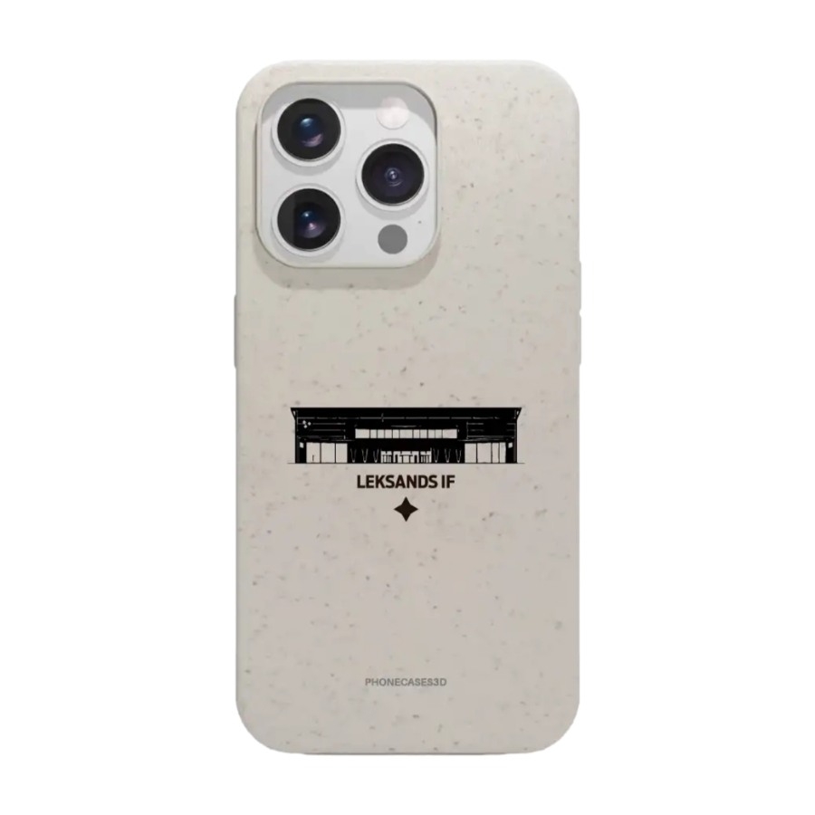 Phonecases3D iPhone 15 Pro Leksands IF komposterbart cover, hvid billede 1
