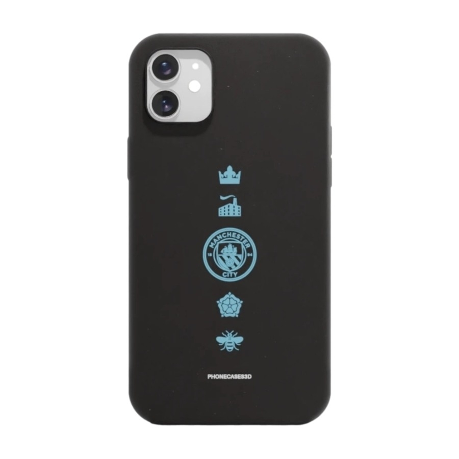 Phonecases3D iPhone 11 Man City komposterbart cover, sort billede 1
