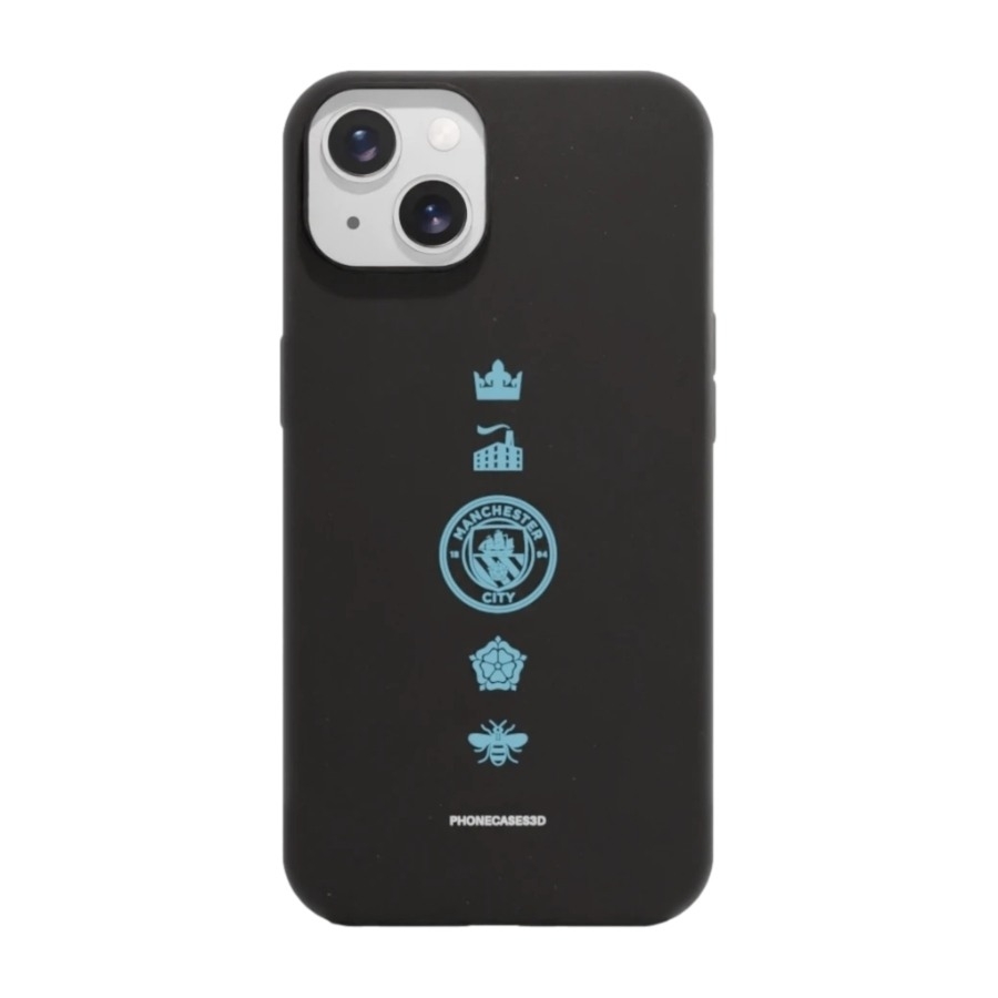 Phonecases3D iPhone 13 Man City komposterbart cover, sort billede 1