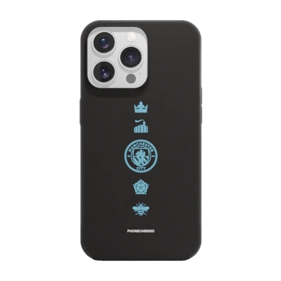Phonecases3D iPhone 13 Pro Man City komposterbart cover, sort billede 1