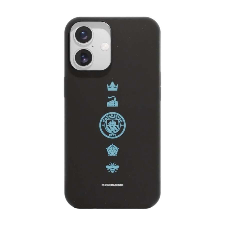 Phonecases3D iPhone 16 Man City komposterbart cover, sort billede 1
