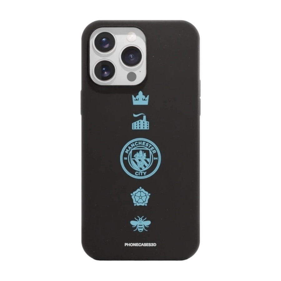 Phonecases3D iPhone 16 Pro Max Man City komposterbart cover, sort billede 1