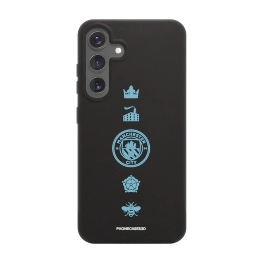 Phonecases3D Samsung Galaxy S25+ Man City komposterbart cover, sort billede 1