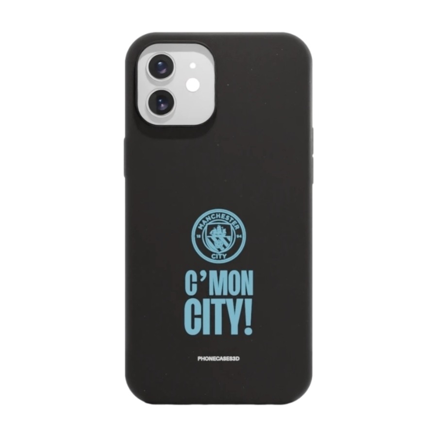 Phonecases3D iPhone 12 Man City komposterbart cover, sort billede 1