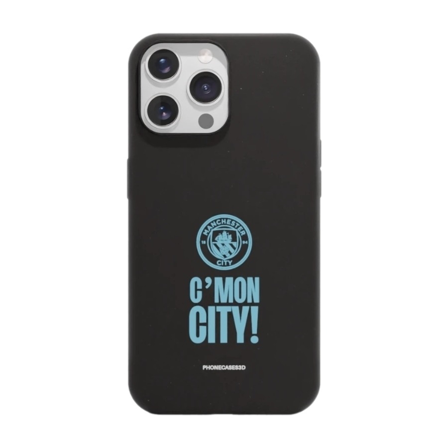 Phonecases3D iPhone 14 Pro Man City komposterbart cover, sort billede 1