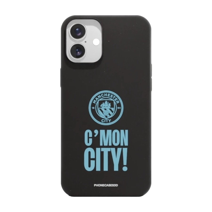 Phonecases3D iPhone 16 Plus Man City komposterbart cover, sort billede 1