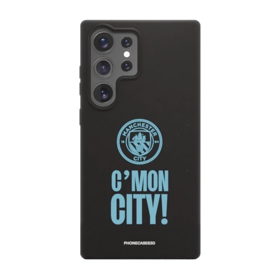 Phonecases3D Samsung Galaxy S25 Ultra Man City komposterbart cover, sort billede 1