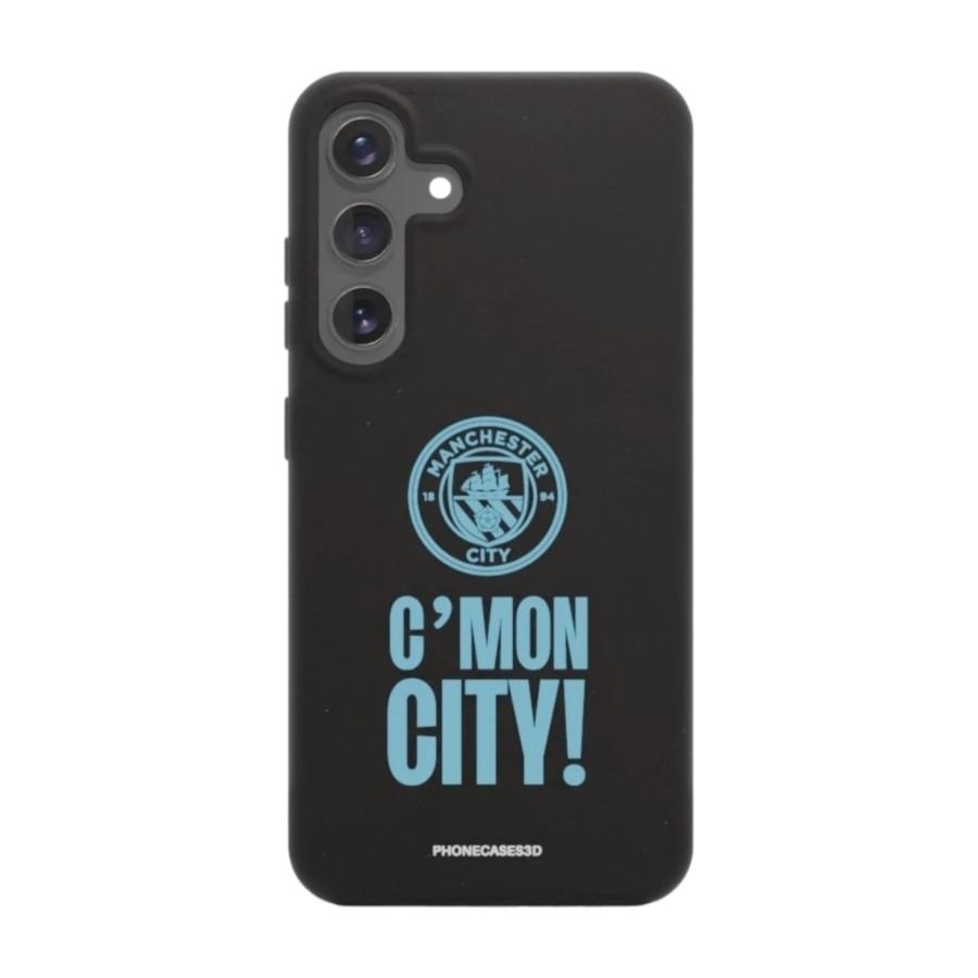Phonecases3D Samsung Galaxy S25+ Man City komposterbart cover, sort billede 1