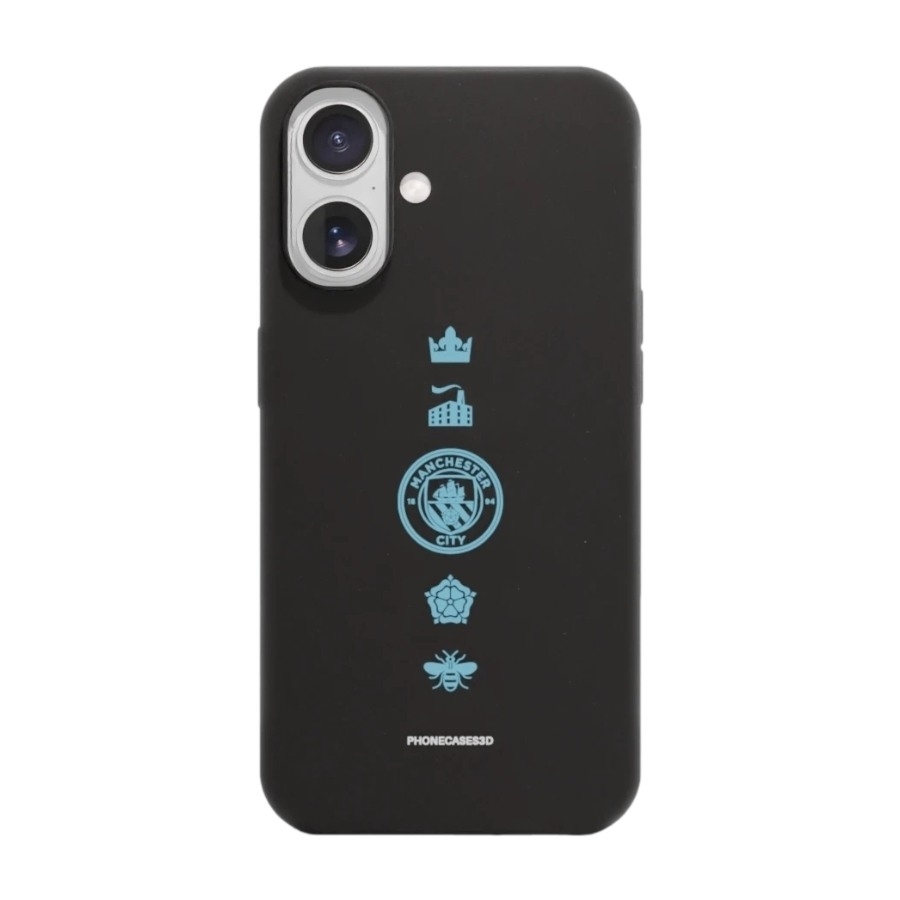 Phonecases3D iPhone 17 Man City komposterbart cover, sort billede 1