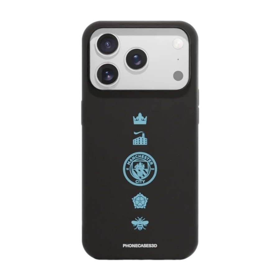 Phonecases3D iPhone 17 Pro Max Man City komposterbart cover, sort billede 1