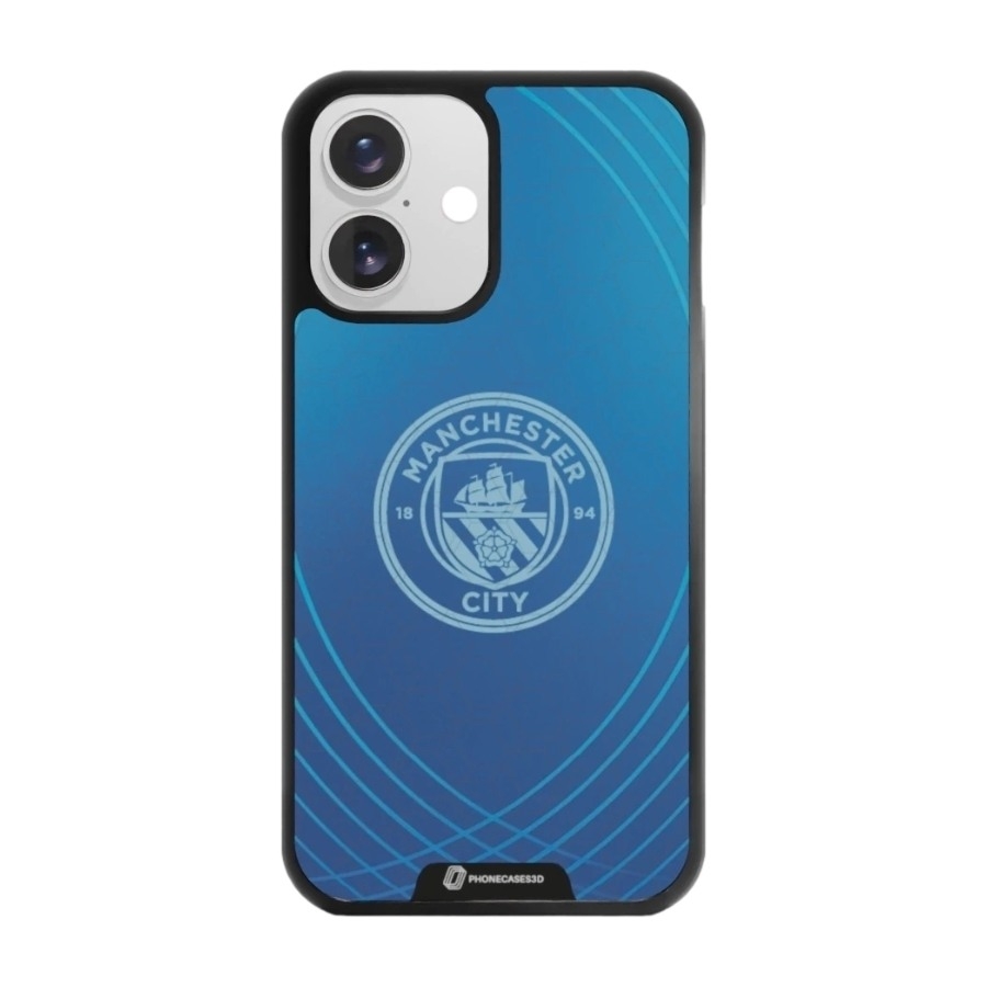Phonecases3D iPhone 16 Man City 3D mobilcover, sort billede 1