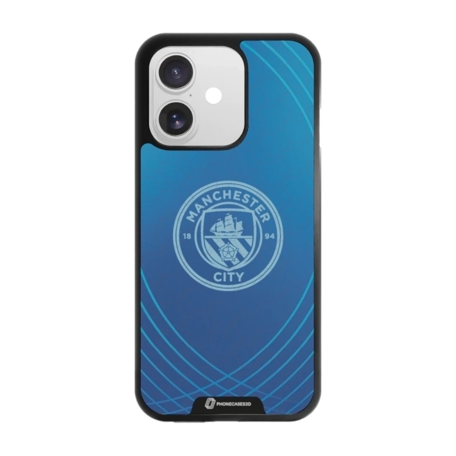 Phonecases3D iPhone 17 Man City 3D mobilcover, sort billede 1