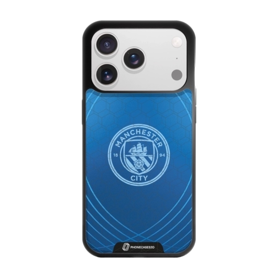 Phonecases3D iPhone 17 Pro Max Man City 3D mobilcover, sort billede 1