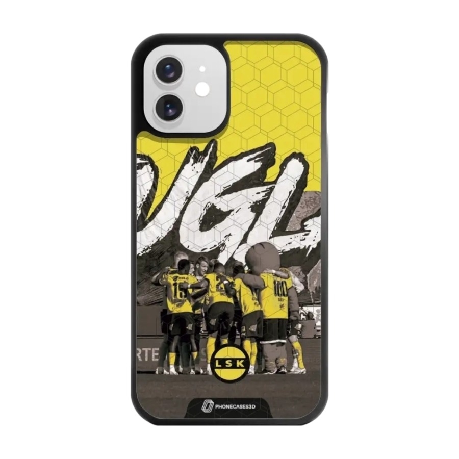 Phonecases3D iPhone 12 Lillestrøm SK 3D mobilcover, sort billede 1