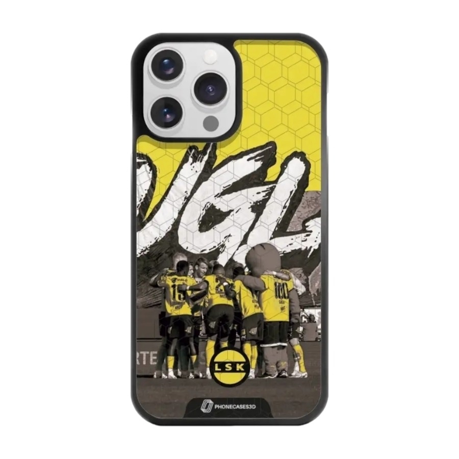 Phonecases3D iPhone 14 Pro Lillestrøm SK 3D mobilcover, sort billede 1