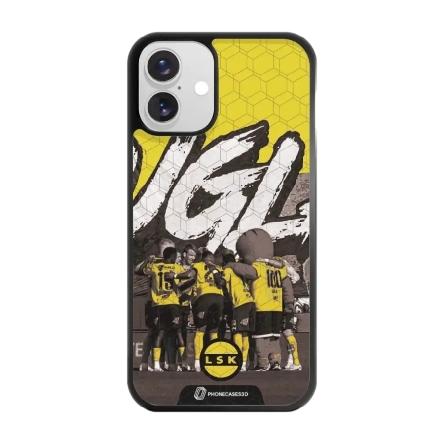 Phonecases3D iPhone 16 Plus Lillestrøm SK 3D mobilcover, sort billede 1