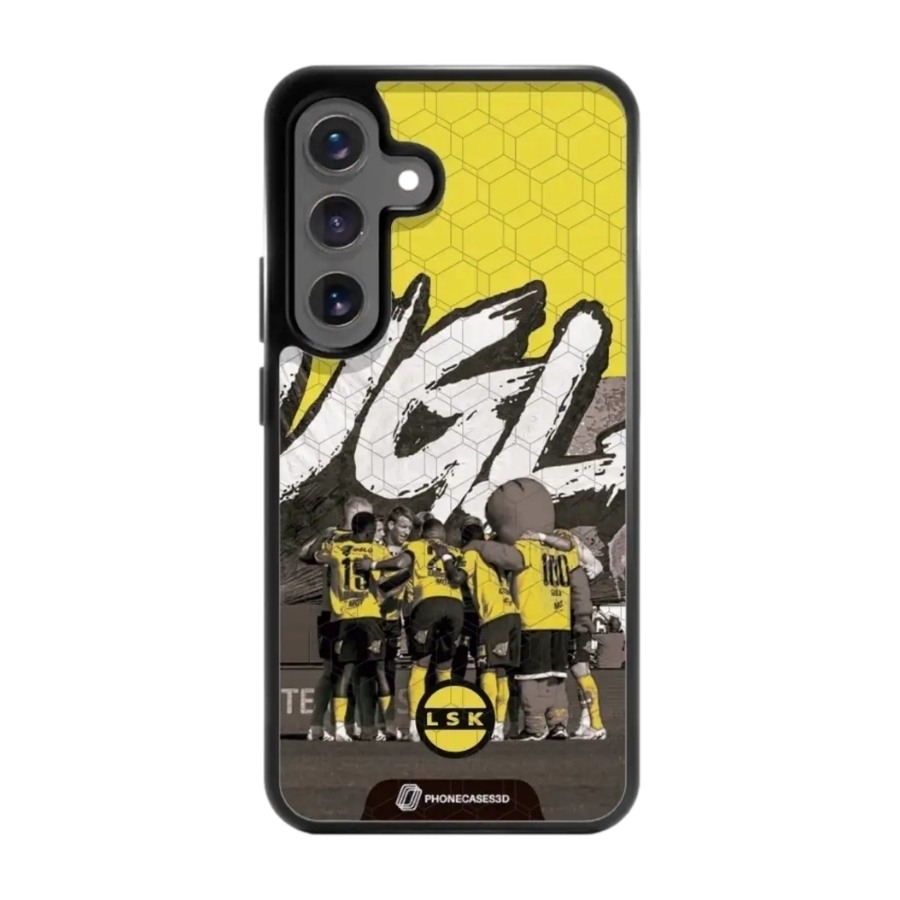Phonecases3D Samsung Galaxy S25 Lillestrøm SK 3D mobilcover, sort billede 1