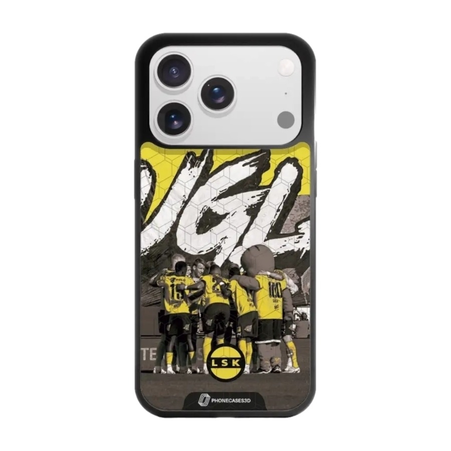 Phonecases3D iPhone 17 Pro Lillestrøm SK 3D mobilcover, sort billede 1