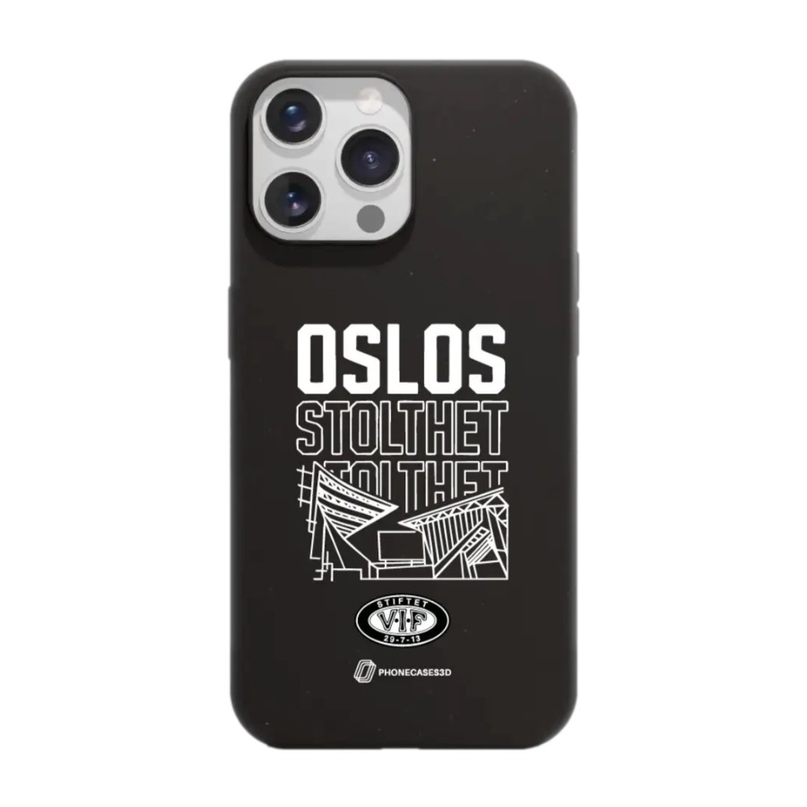 Phonecases3D iPhone 14 Pro VIF komposterbart cover, sort billede 1