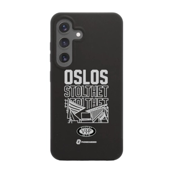Phonecases3D Samsung Galaxy S25 VIF komposterbart cover, sort billede 1