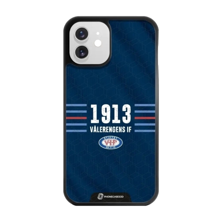 Phonecases3D iPhone 12 VIF 3D mobilcover, sort billede 1
