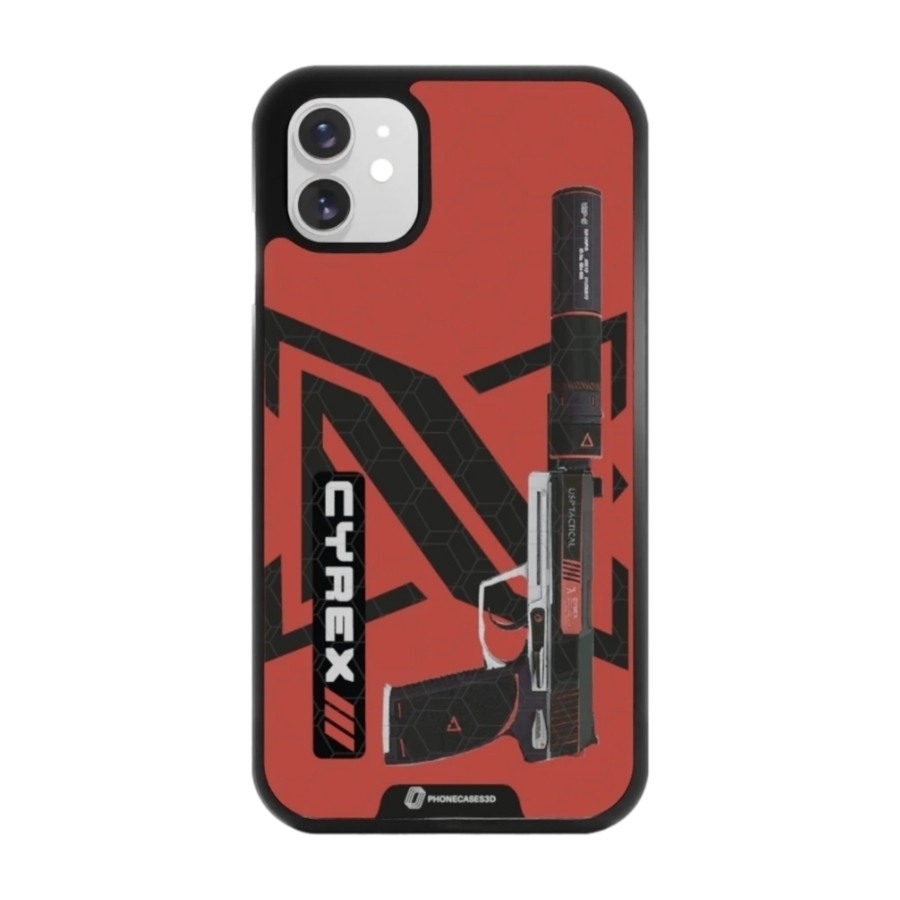 Phonecases3D iPhone 11 Urban Pixel 3D mobilcover, sort billede 1