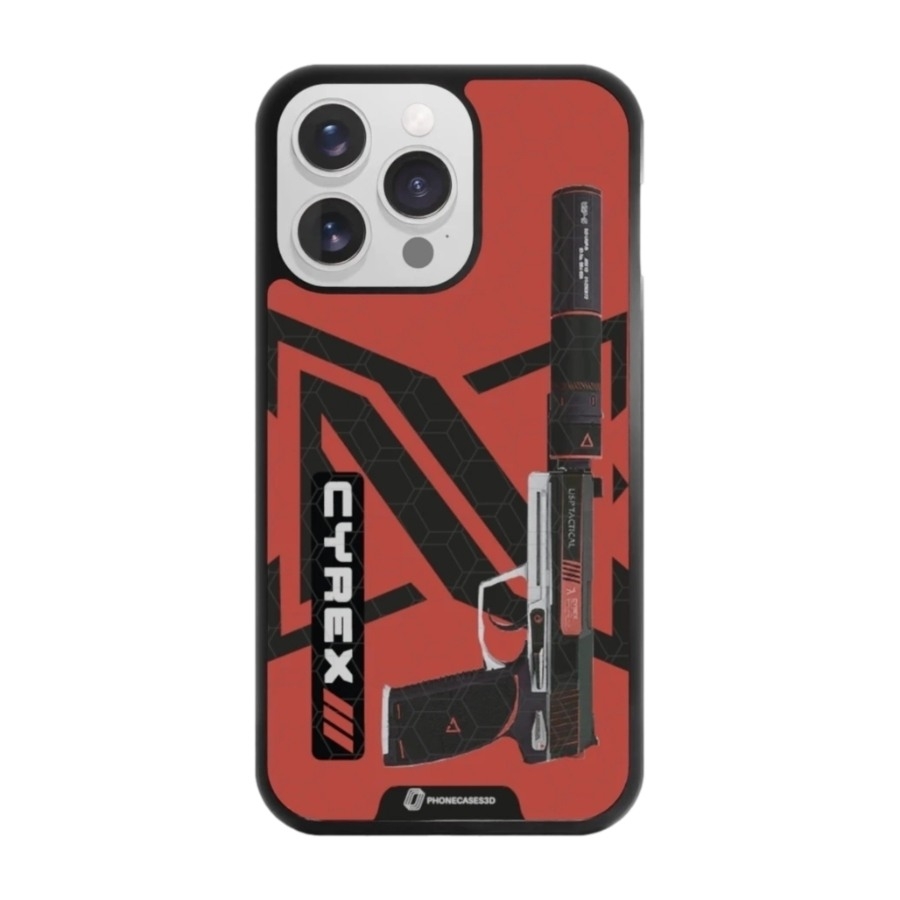 Phonecases3D iPhone 13 Pro Urban Pixel 3D mobilcover, sort billede 1
