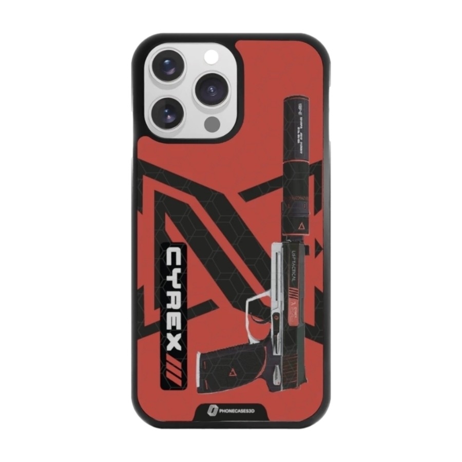 Phonecases3D iPhone 14 Pro Urban Pixel 3D mobilcover, sort billede 1