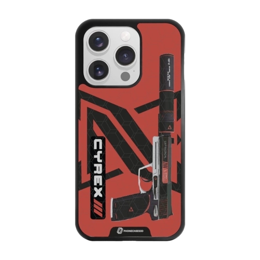 Phonecases3D iPhone 16 Pro Urban Pixel 3D mobilcover, sort billede 1