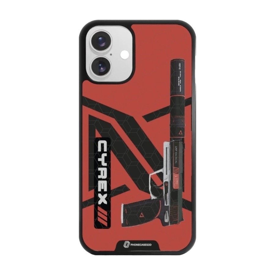 Phonecases3D iPhone 16 Plus Urban Pixel 3D mobilcover, sort billede 1