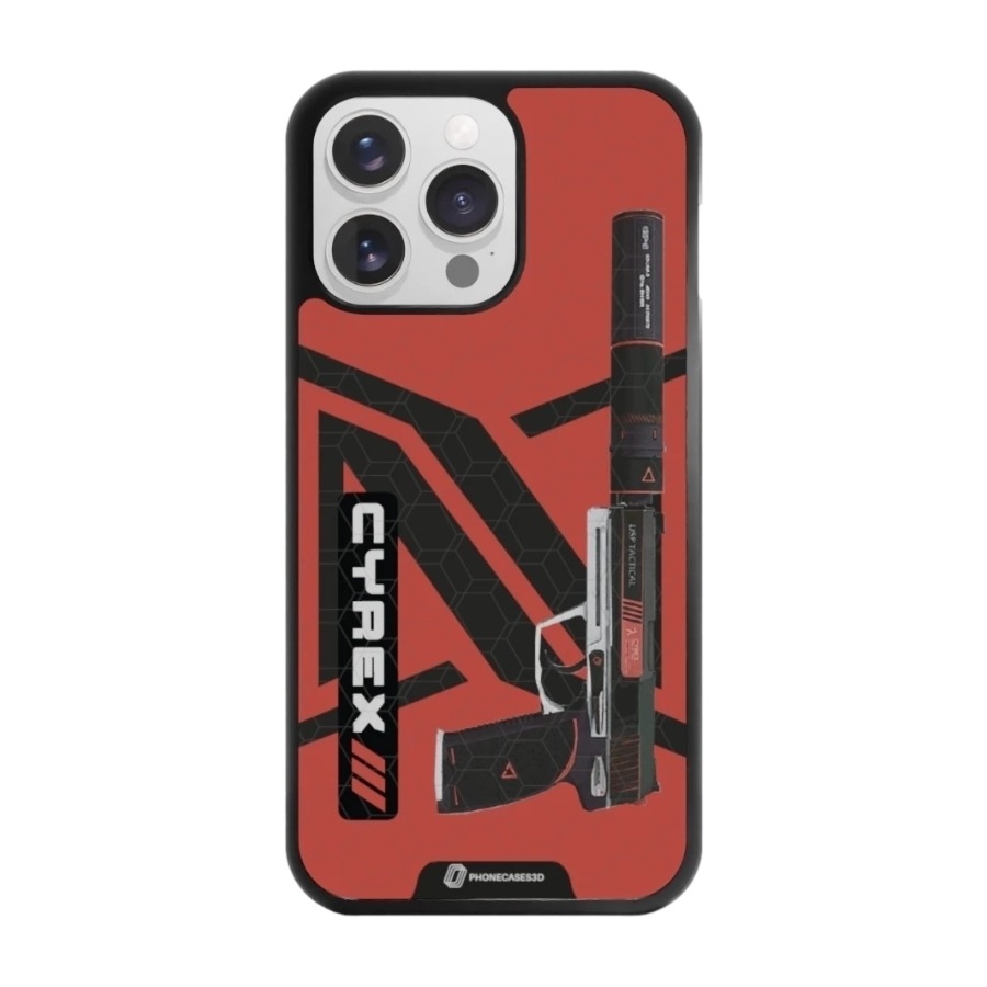 Phonecases3D iPhone 16 Pro Max Urban Pixel 3D mobilcover, sort billede 1