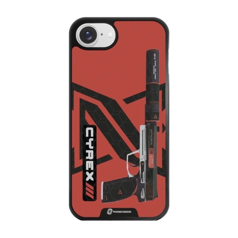 Phonecases3D iPhone 17e/16e Urban Pixel 3D mobilcover, sort billede 1