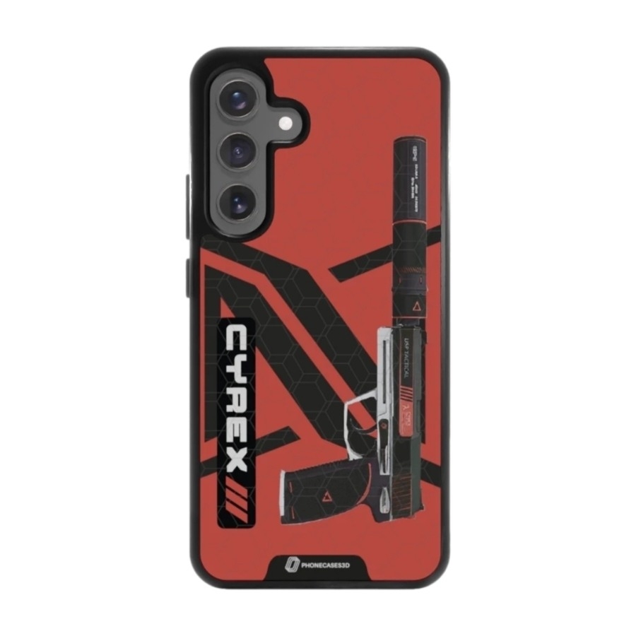 Phonecases3D Samsung Galaxy S25+ Urban Pixel 3D mobilcover, sort billede 1