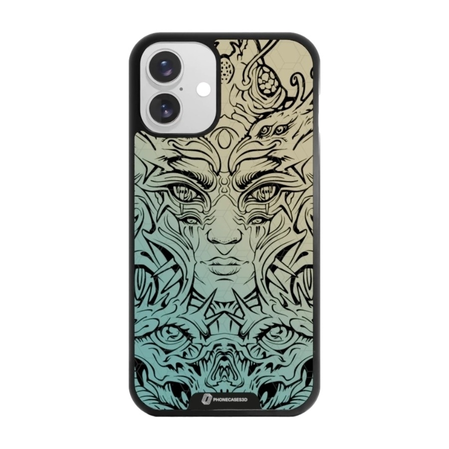 Phonecases3D iPhone 16 Plus Urban Pixel 3D mobilcover, sort billede 1