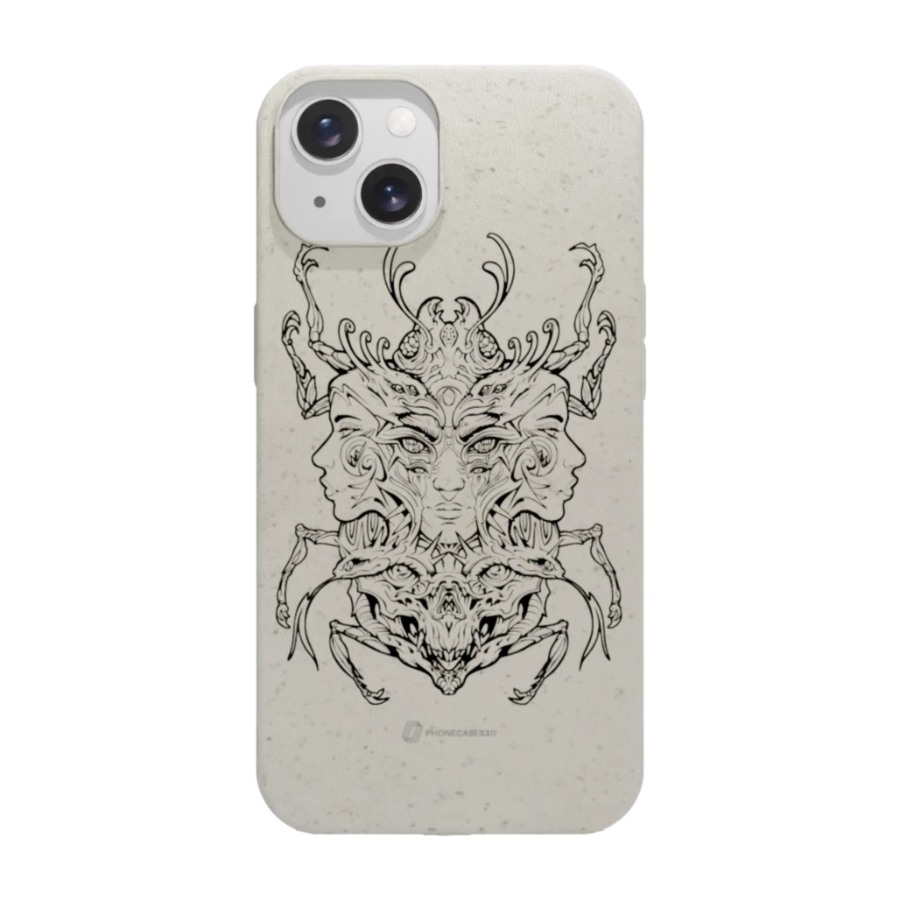 Phonecases3D iPhone 13 Urban Pixel komposterbart cover, hvid billede 1