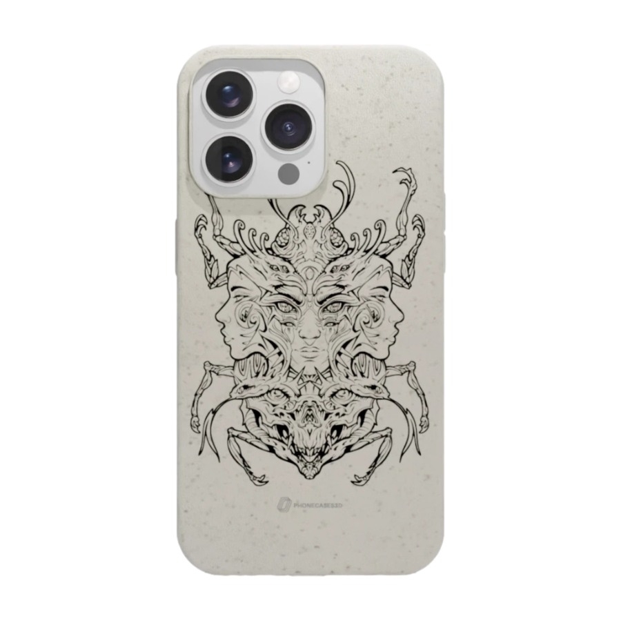 Phonecases3D iPhone 13 Pro Urban Pixel komposterbart cover, hvid billede 1