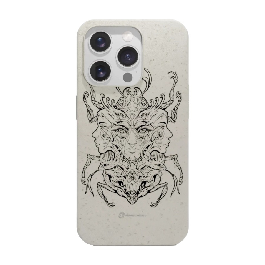 Phonecases3D iPhone 16 Pro Urban Pixel komposterbart cover, hvid billede 1